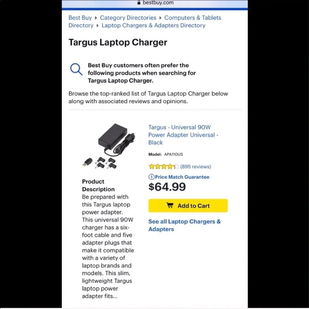 Targus universal laptop